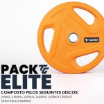 PACK ELITE DISCOS OLÍMPICOS COM PEGAS (150kg) PACK ELITE DISCOS OLÍMPICOS COM PEGAS (150kg)