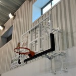 UNIDADE DE BASQUETEBOL OFICIAL COM REBATIMENTO LATERAL E AJUSTVEL EM ALTURA