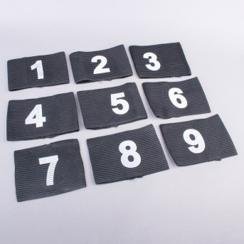 CONJUNTO DE 9 BRAADEIRAS NUMERADAS DE 1 A 9