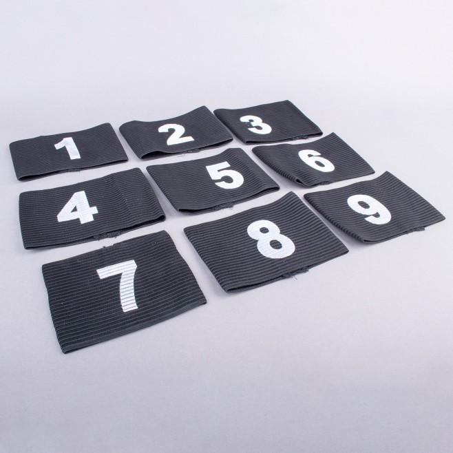 CONJUNTO DE 9 BRAÇADEIRAS NUMERADAS DE 1 A 9