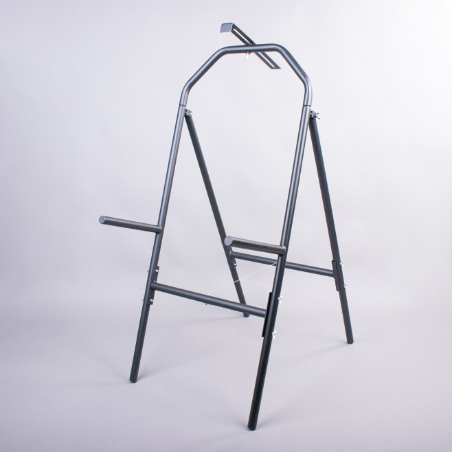 SOPORTE METÁLICO ALTO PARA ESTANTE DE TIRO CON ARCO