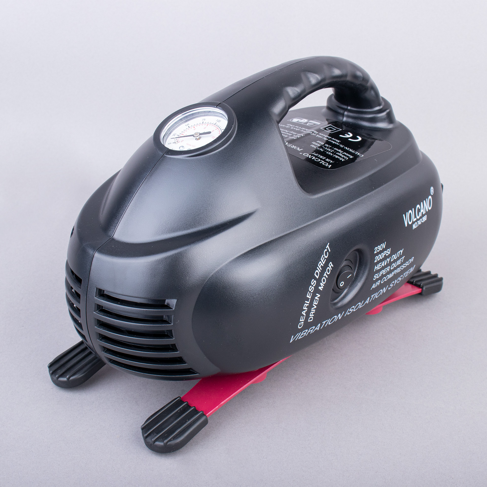 COMPRESSOR ELÉCTRICO 220V VOLCANO C/ MEDIDOR DE PRESSÃO