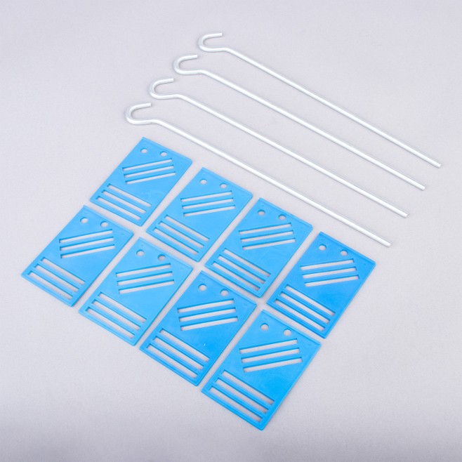 LOTE DE 4 PEÇAS PARA FIXAÇÃO DE BANDAS EM AREIA OU RELVA NAT