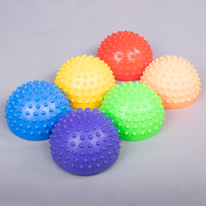 SET OF 6 TACTILE SEMISPHERES FOR BALANCE TRAINING