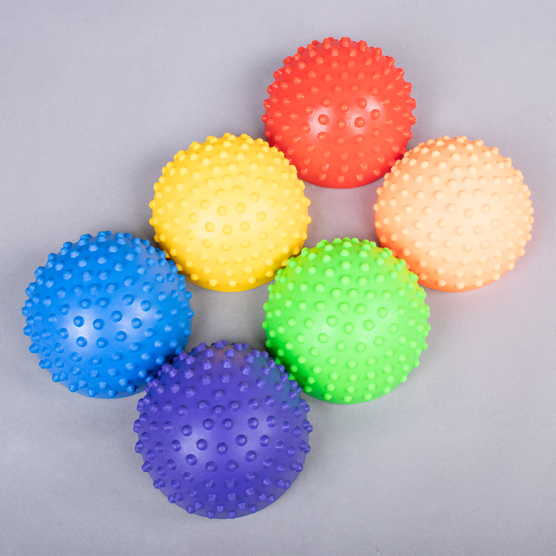 SET OF 6 TACTILE SEMISPHERES FOR BALANCE TRAINING