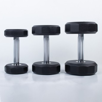 RUBBER PRO12 DUMBBELL (UNIT)