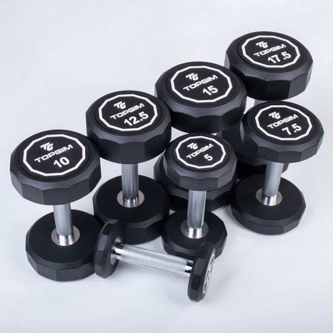 RUBBER PRO12 DUMBBELL (UNIT)