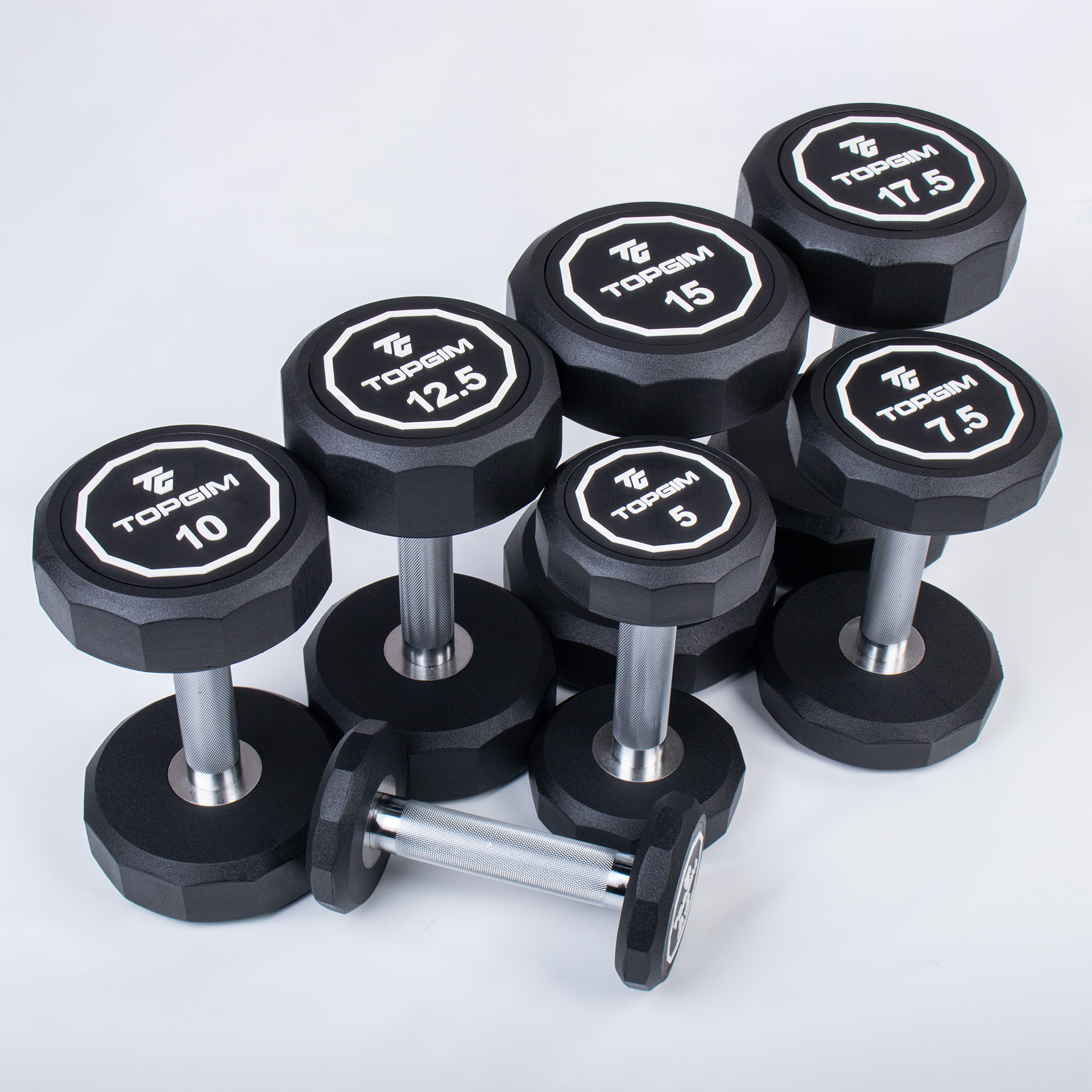 RUBBER PRO12 DUMBBELL (UNIT)