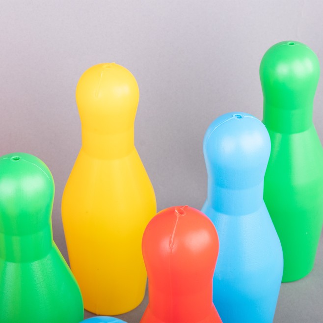 JUEGO DE BOWLING DE PVC 10 PIEZAS