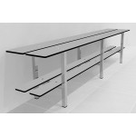 SIMPLE 2-FUNCTION PHENOLIC LOCKEROOM BENCH