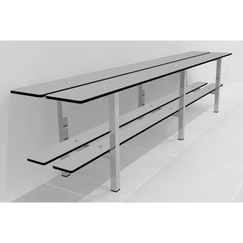 SIMPLE 2-FUNCTION PHENOLIC LOCKEROOM BENCH
