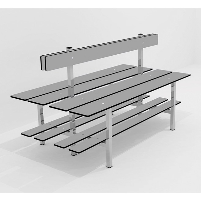 3-FUNCTION DOUBLE PHENOLIC LOCKEROOOM BENCH