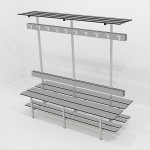 5-FUNCTION DOUBLE PHENOLIC LOCKEROOOM BENCH