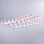 SET OF 10 HURDLES WITH DIFFERENT HEIGHTS