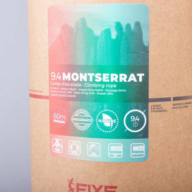 CLIMBING ROPE DYNAMIC FIXE MONTSERRAT 9.4 - 60m