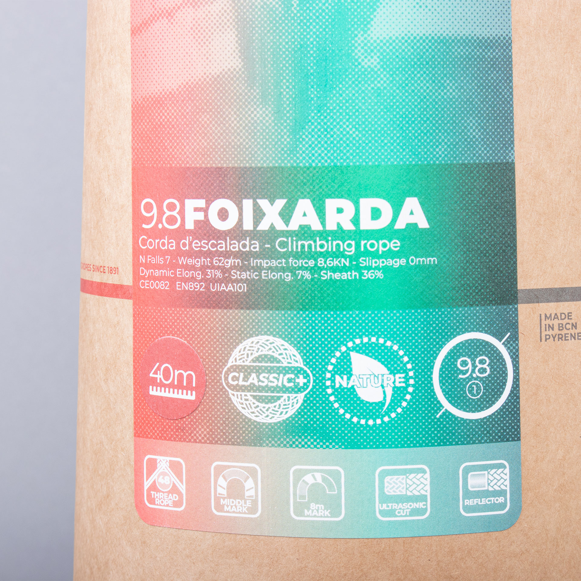 CLIMBING ROPE DYNAMIC FIXE FOIXARDA 9.8