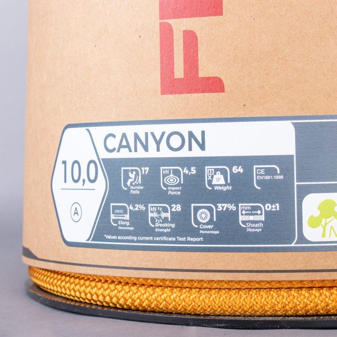 SEMI-STATIC CLIMBING ROPE FIXE CANYON 10.0 - 100m