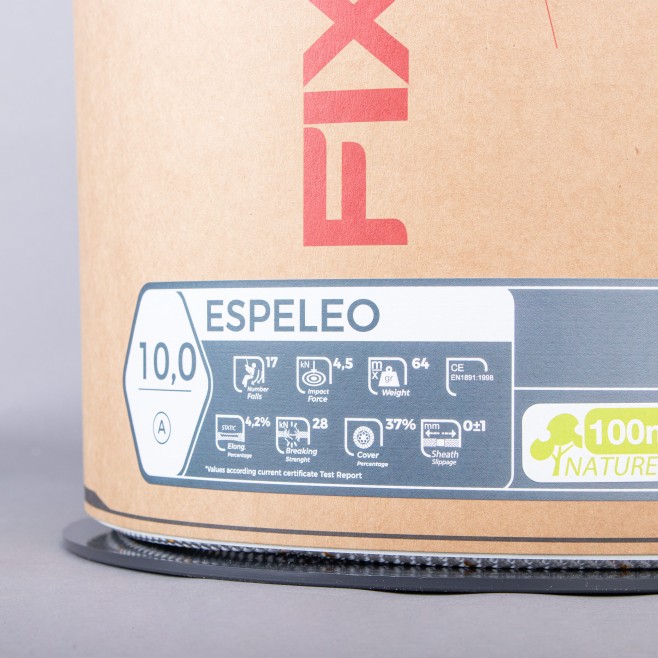 SEMI-STATIC CLIMBING ROPE FIXE ESPELEO 10.0 - 100m