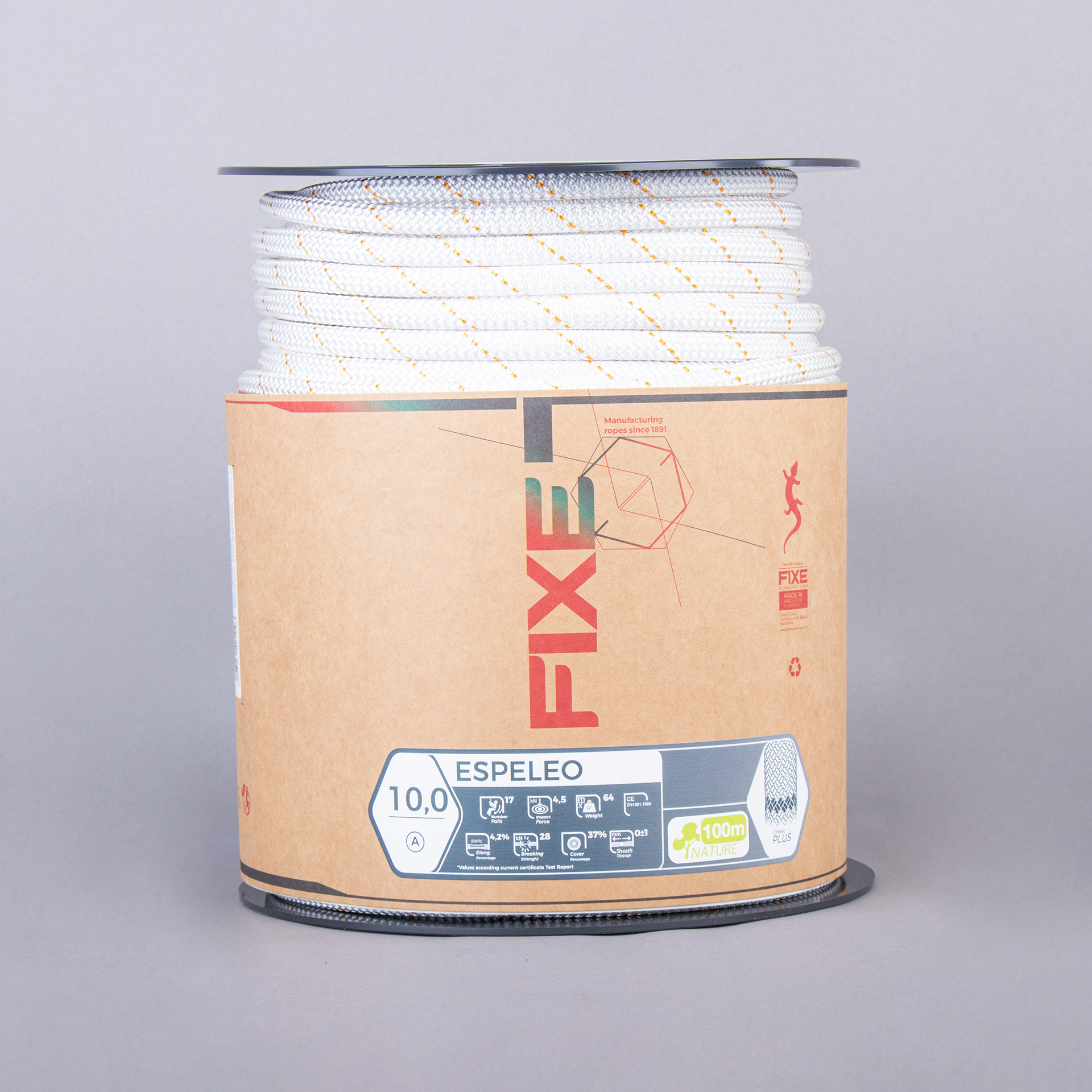 SEMI-STATIC CLIMBING ROPE FIXE ESPELEO 10.0 - 100m