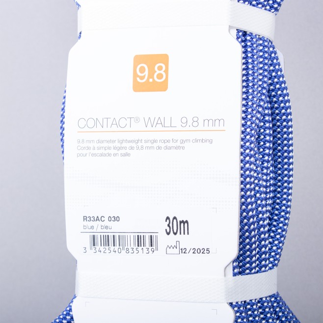 CLIMBING ROPE DYNAMIC SINGLE PETZL CONTACT WALL 9.8