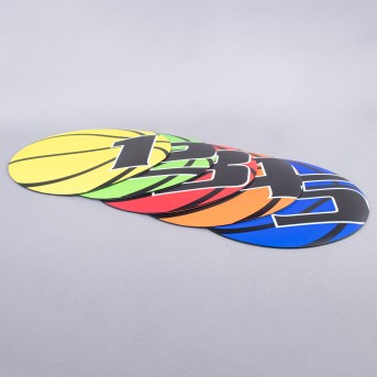 SET OF 5 FLOOR MARKERS FOR THROWING GAMES