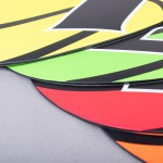 SET OF 5 FLOOR MARKERS FOR THROWING GAMES