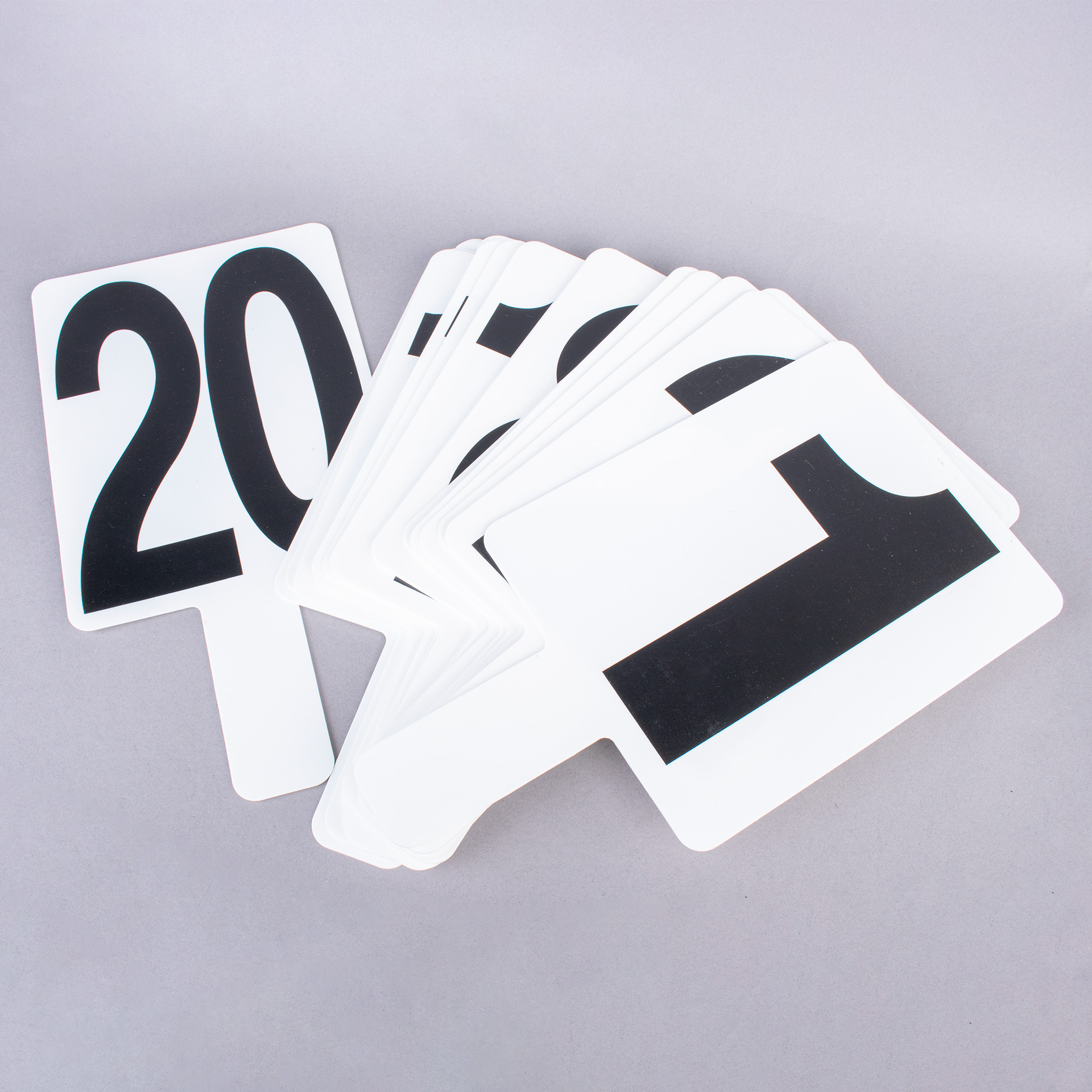SET OF NUMBERED VOLLEYBALL BOARDS (20 PIECES)