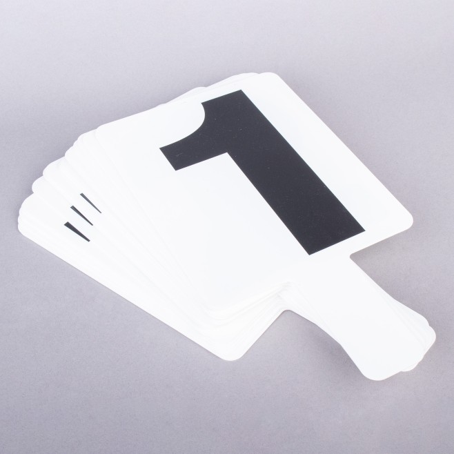 SET OF NUMBERED VOLLEYBALL BOARDS (20 PIECES)
