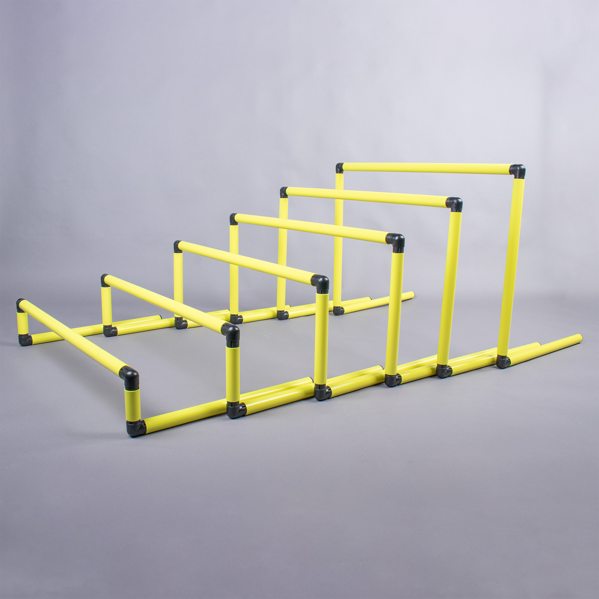 SET OF 6 PVC HURDLES 10, 20, 30, 40, 50 and 60cm