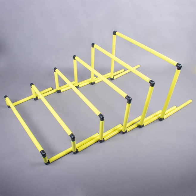 SET OF 6 PVC HURDLES 10, 20, 30, 40, 50 and 60cm