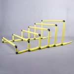 SET OF 6 PVC HURDLES 10, 20, 30, 40, 50 and 60cm
