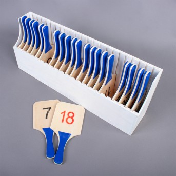 BOX WITH 22 REPLACEMENT BOARDS FOR VOLLEYBALL