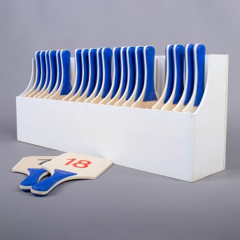 BOX WITH 22 REPLACEMENT BOARDS FOR VOLLEYBALL