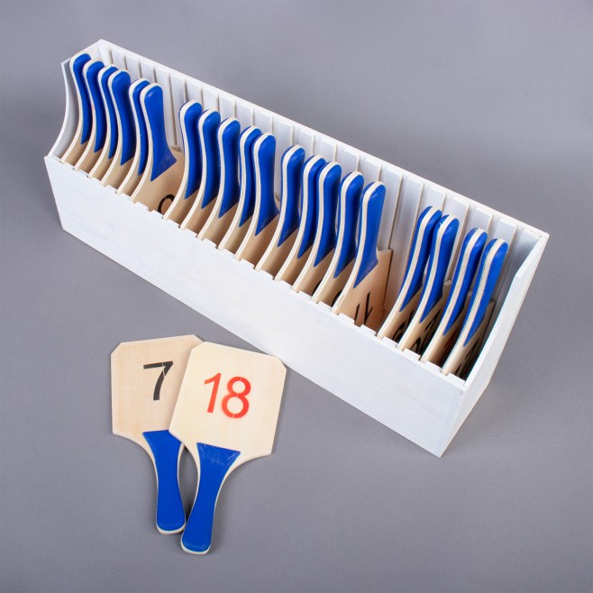BOX WITH 22 REPLACEMENT BOARDS FOR VOLLEYBALL