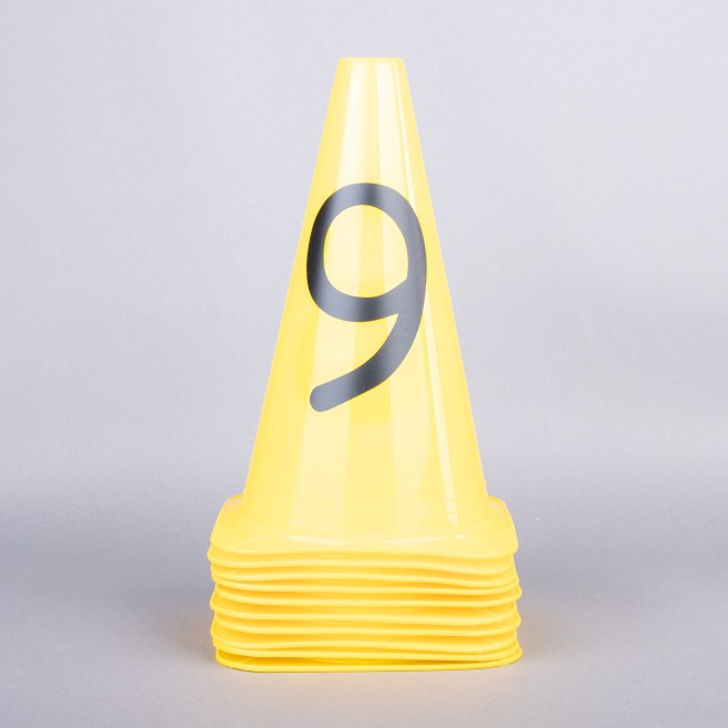 SET DE 10 CONOS NUMERADOS (0-9)