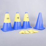 SET OF 5 COVERS WITH MATHEMATICAL SYMBOLS FOR CONES
