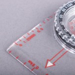 TRANSPARENT SCHOOL THUMB COMPASS WITH STRAP