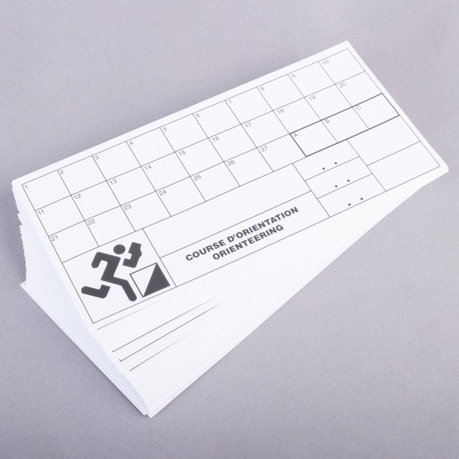 SET OF 100 WATERPROOF CONTROL CARDS