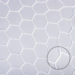 PAIR OF HEXAGONAL FOOTBALL 11 GOAL NETS (KNOTLESS)