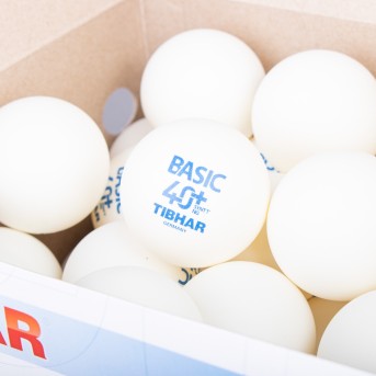 TABLE TENNIS BALL TIBHAR BASIC 40+ SYNTT NG (72 UNITS)