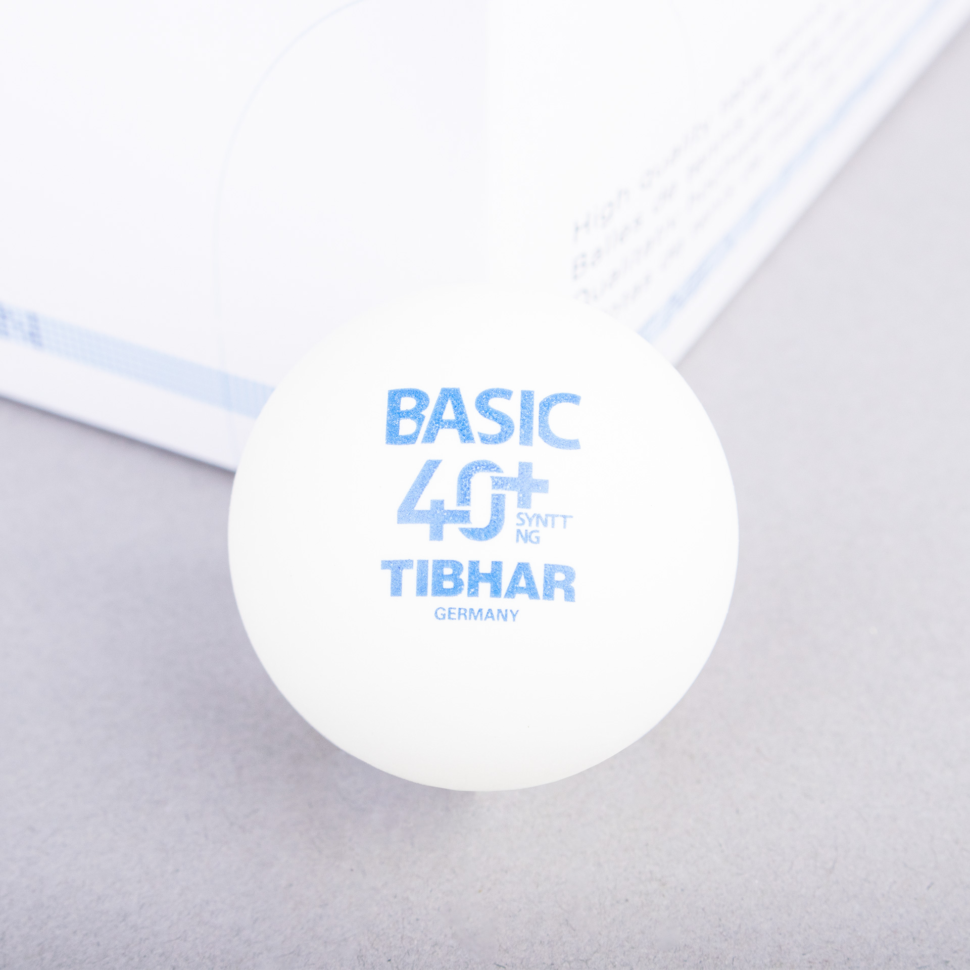 BOLA TÉNIS DE MESA TIBHAR BASIC 40+ SYNTT NG (72 UNIDADES)