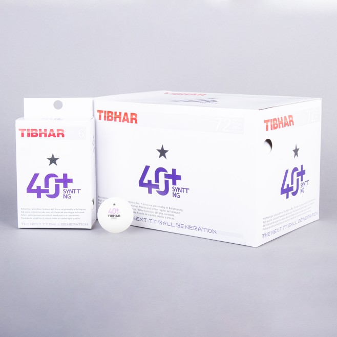 TABLE TENNIS BALL TIBHAR 40+ SYNTT NG