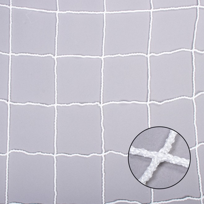 PAIR OF FOOTBALL 11 GOAL NETS (KNOTLESS)