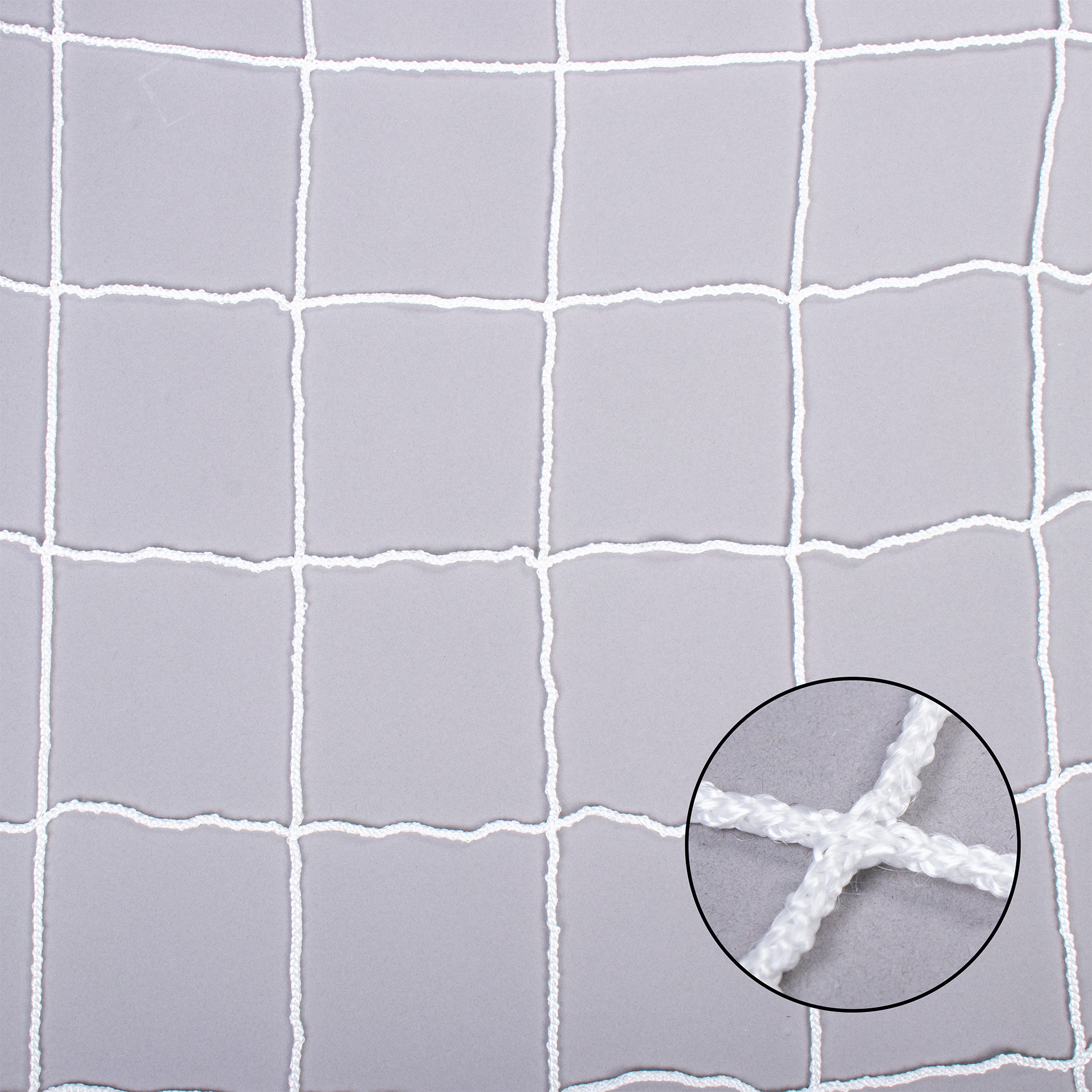 PAIR OF FOOTBALL 11 GOAL NETS (KNOTLESS)