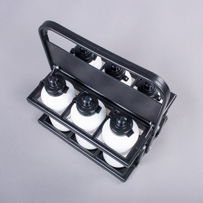 CESTA 6 BOTELLAS DE AGUA XSPORTS PLEGABLE PVC (sin botellas)
