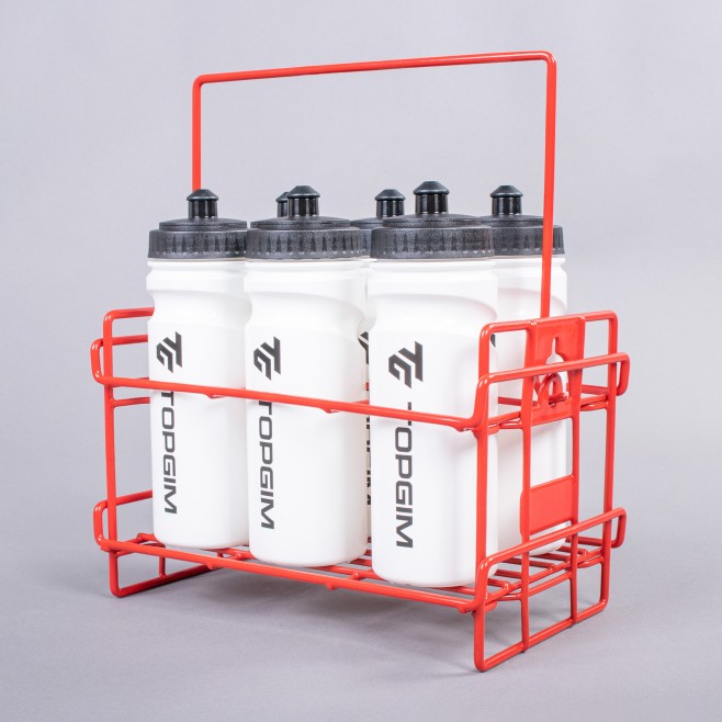 CESTA 6 BOTELLAS DE AGUA XSPORTS METALIZADA (sin botellas)