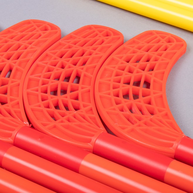 HOCKEY KIT 12 PVC STICKS WITH 2 DISCS