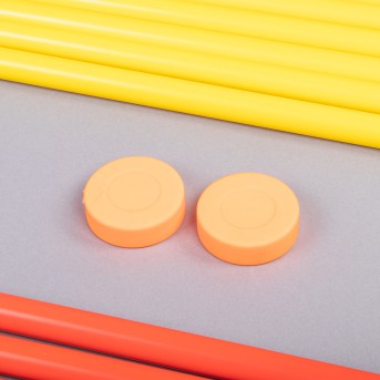 HOCKEY KIT 12 PVC STICKS WITH 2 DISCS