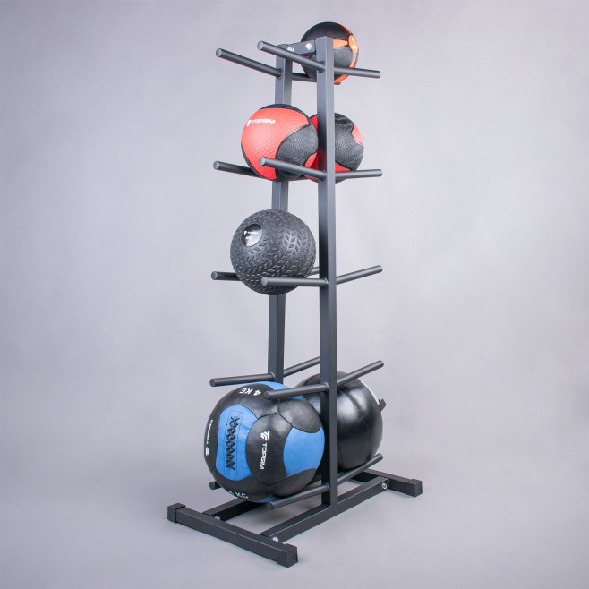 BLACK DOUBLE MEDICINAL BALL HOLDER