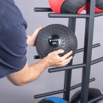 BLACK DOUBLE MEDICINAL BALL HOLDER